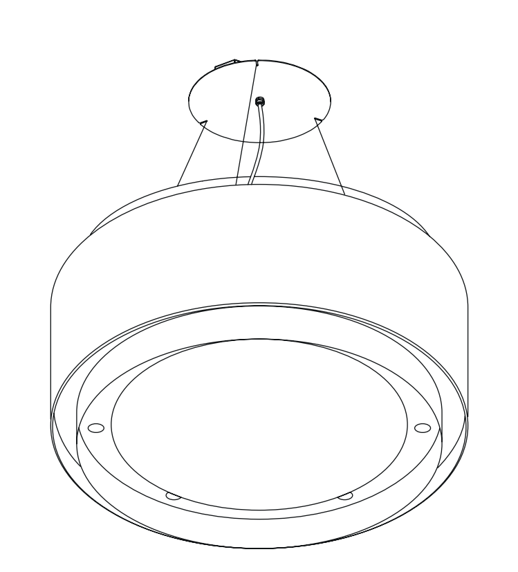 Wave afzuigkaplamp 2640 met een modern ontwerp, perfect voor keukenverlichting