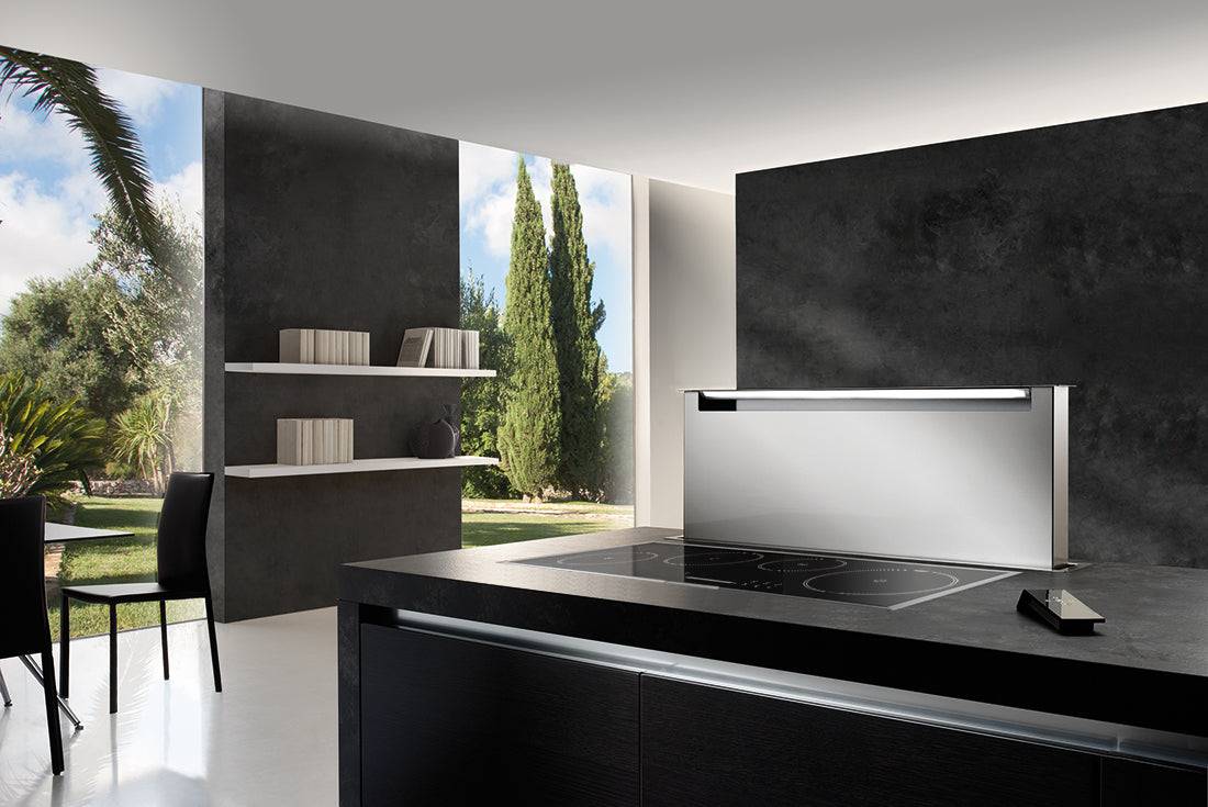 Airone D - 001 - ELEKTRA downdraft - 81 cm - RVS - motorloos - afzuigkapSpecialist.nl