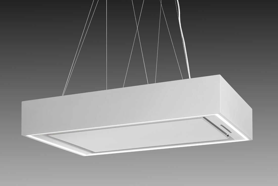 Airone E - 003 - BELLINI eiland model - 60 cm - wit - interne motor - recirculatie - afzuigkapSpecialist.nl