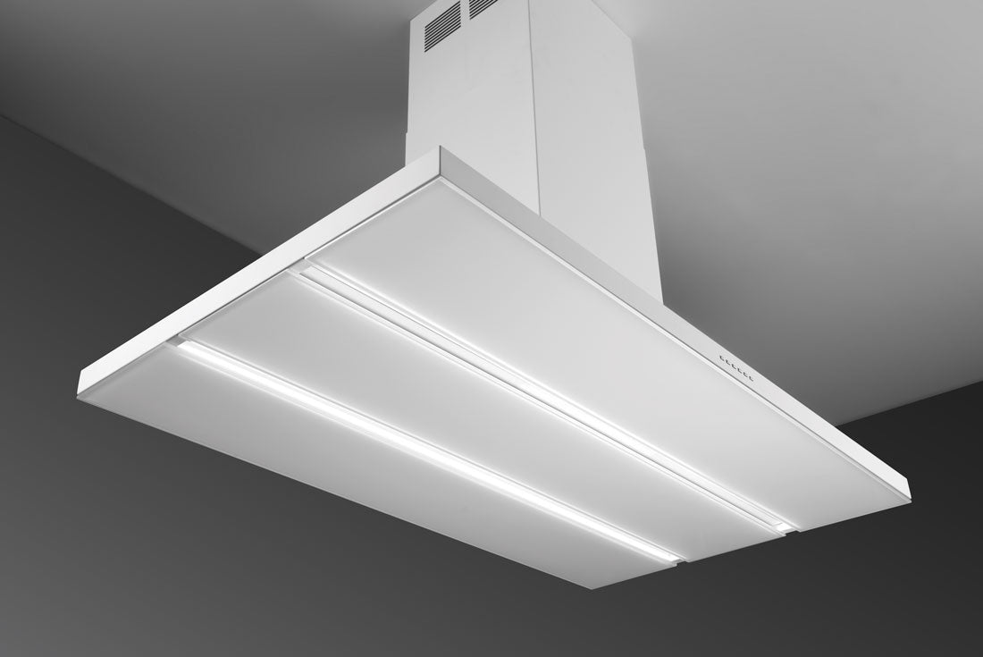 Airone E - 004 - VERDI eiland model - 120 cm - wit - interne motor - afzuigkapSpecialist.nl