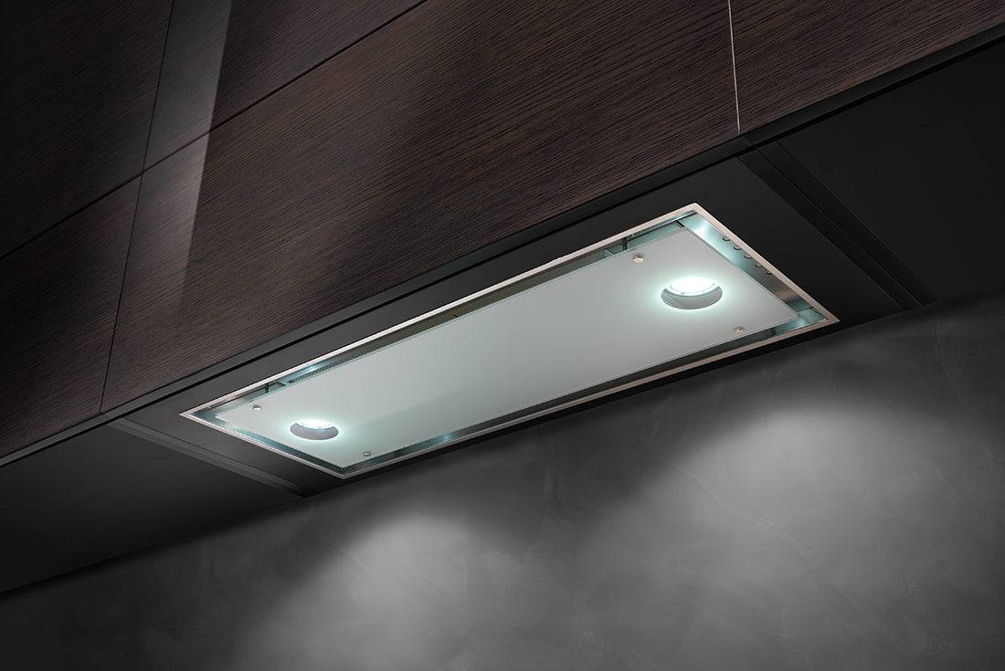 Airone I - 001 - AIDA inbouwunit - 56 cm - RVS - glas - motorloos - afzuigkapSpecialist.nl