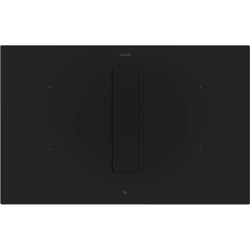 Wave inductiekookplaat met afzuiging in zwart, perfect voor moderne keukens en efficiënte kookervaring