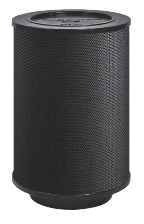 Wave koolstoffilter longlife zwart cilindrisch ontwerp voor luchtzuivering en geurverwijdering