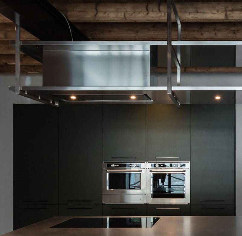 Wave 1057.00 FRAME midden - 240 cm wandafzuigkap RVS - interne motor - LED verlichting - afzuigkapSpecialist.nl