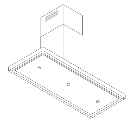 Wave 1066.402 T - SHAPE - 120 cm wandafzuigkap - 1 kleur naar keuze - interne motor - LED - afzuigkapSpecialist.nl