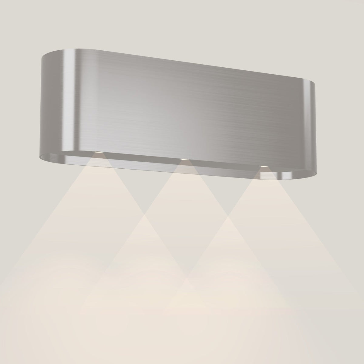 Wave 1119.602 OVAL wandafzuigkap 120 cm in Pearl Grey, met verlichting aan