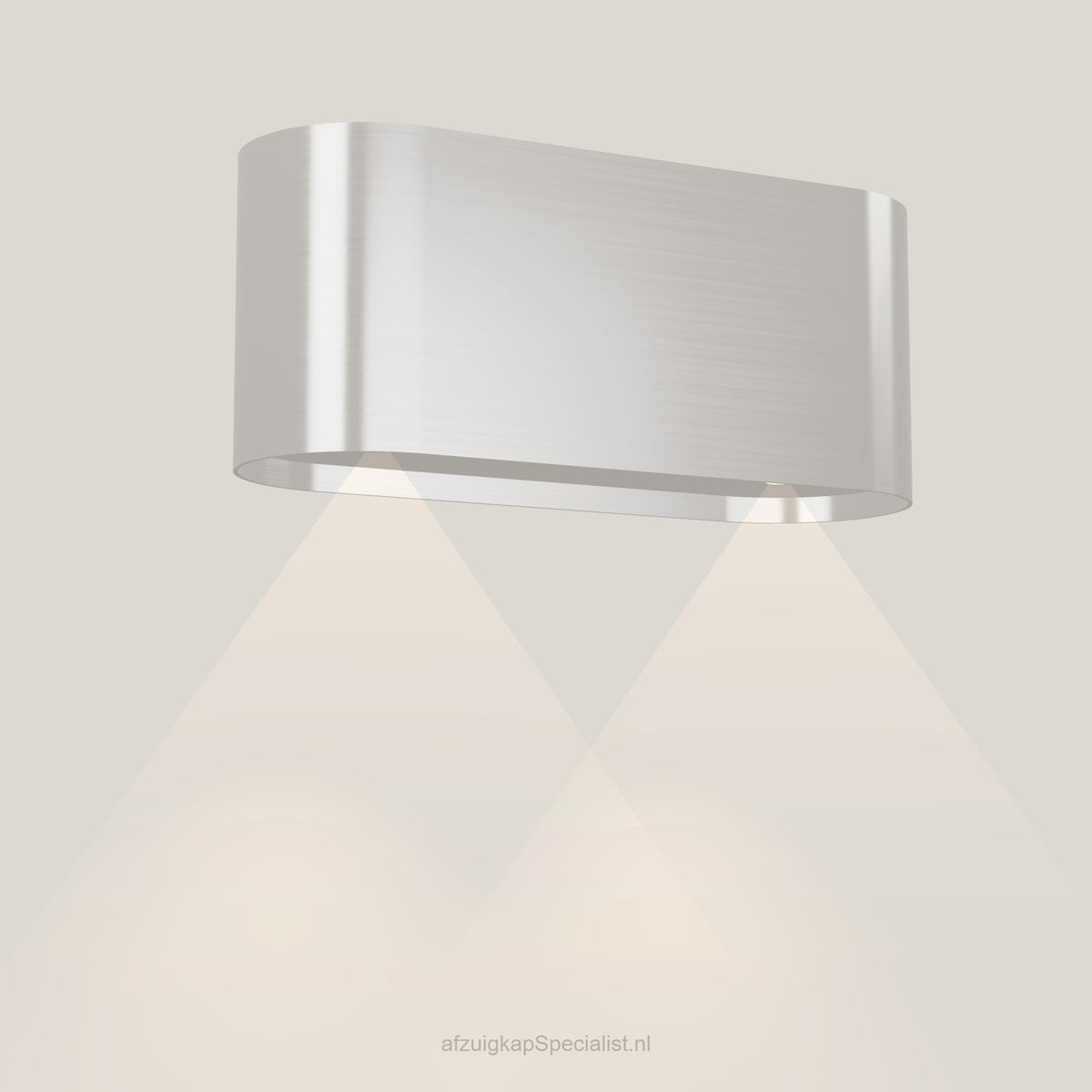 Wave 1119.607 OVAL wandafzuigkap 90 cm in Ivory Greige, met verlichting aan