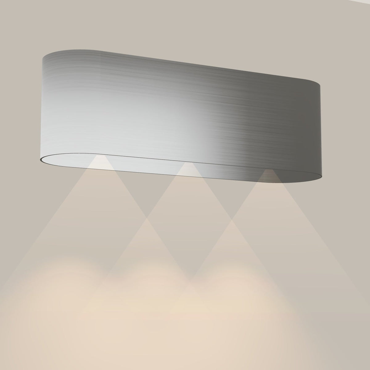 Wave 1119 OVAL wandafzuigkap 120 cm in RVS, met verlichting aan