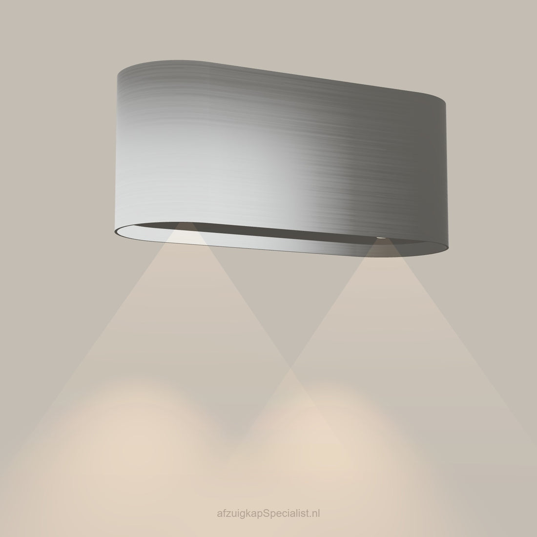 Wave 1119.100 OVAL – wandafzuigkap 90 cm RVS
