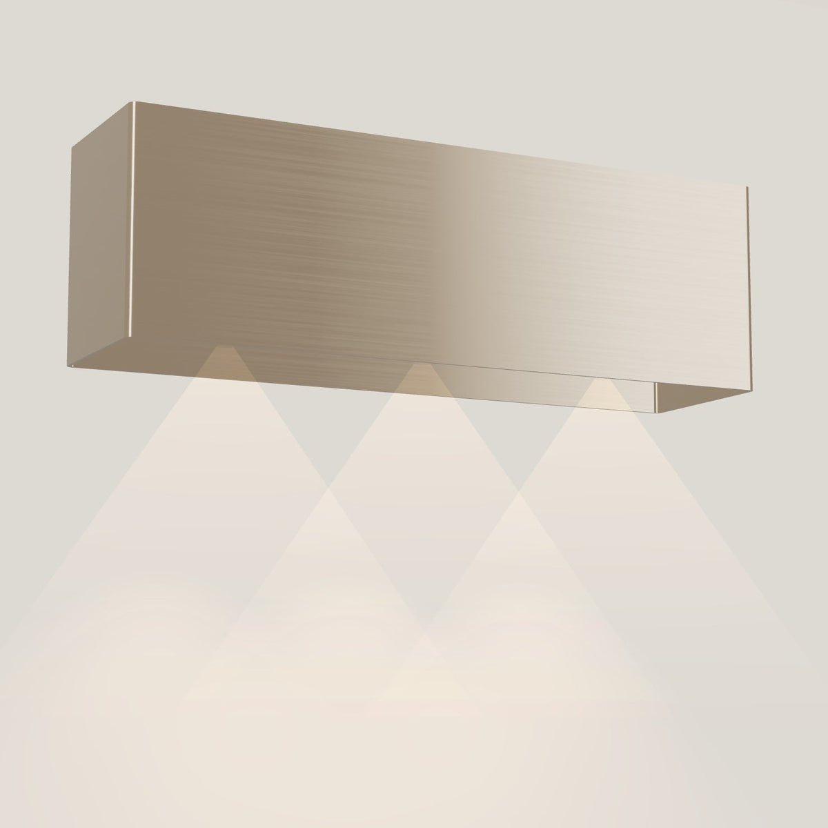 Wave 1120.601 LINE wandafzuigkap 120 cm in Satin Bronze, met verlichting aan