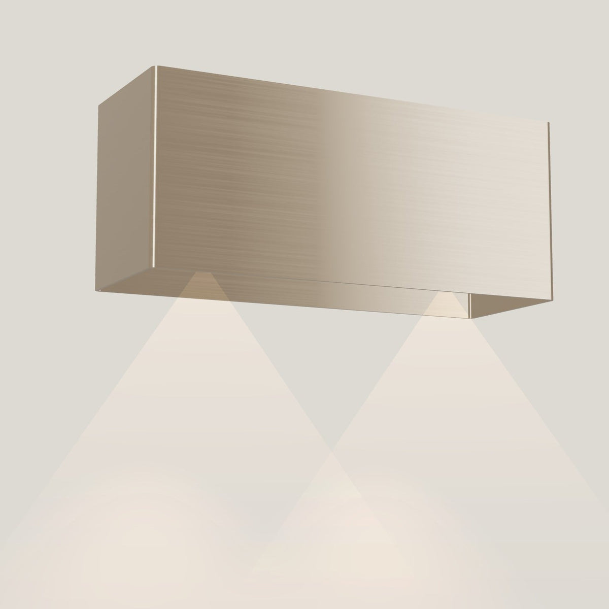 Wave 1120.601 LINE wandafzuigkap 90 cm in Satin Bronze, met verlichting aan