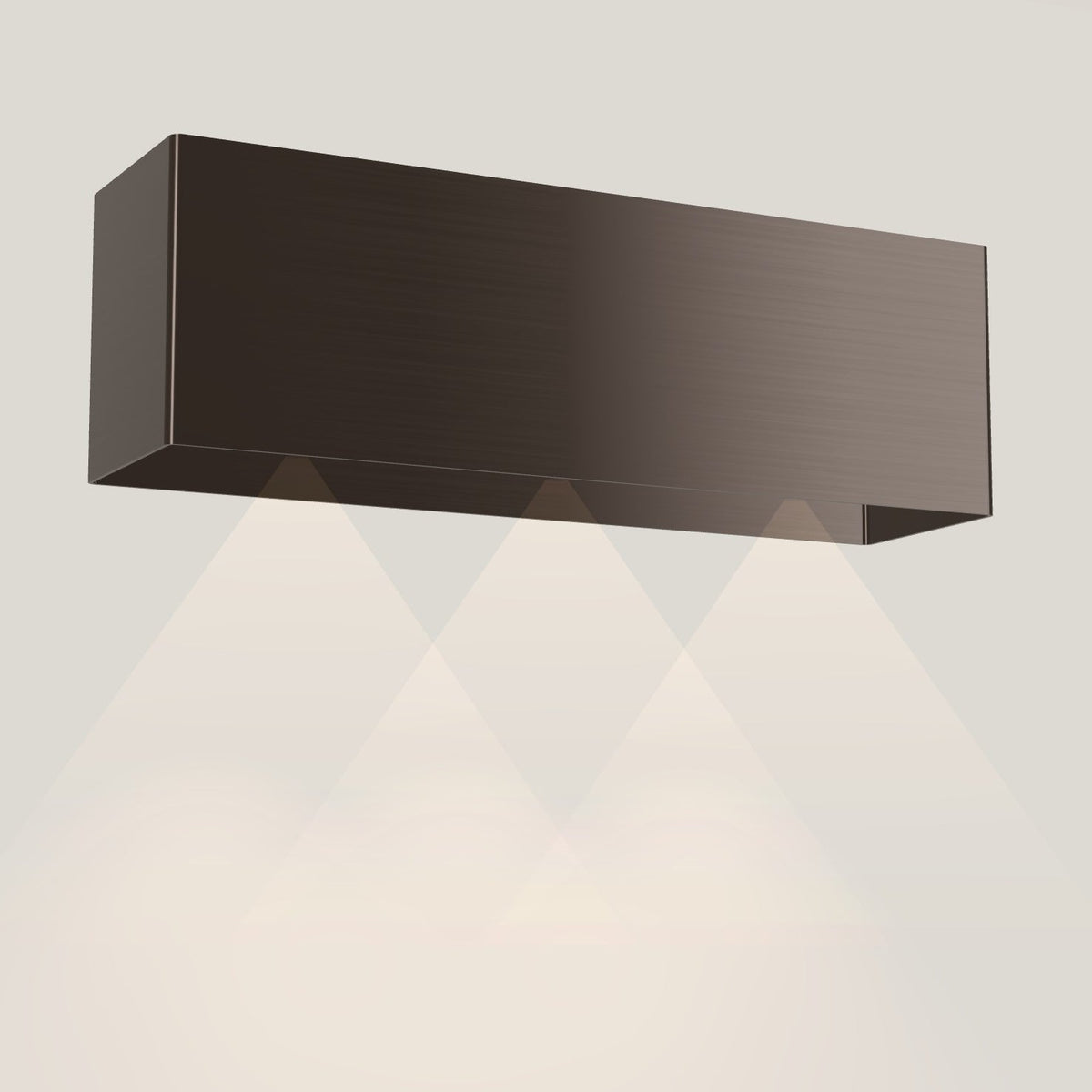 Wave 1120.603 LINE wandafzuigkap 120 cm in Anodic Brown, met verlichting aan