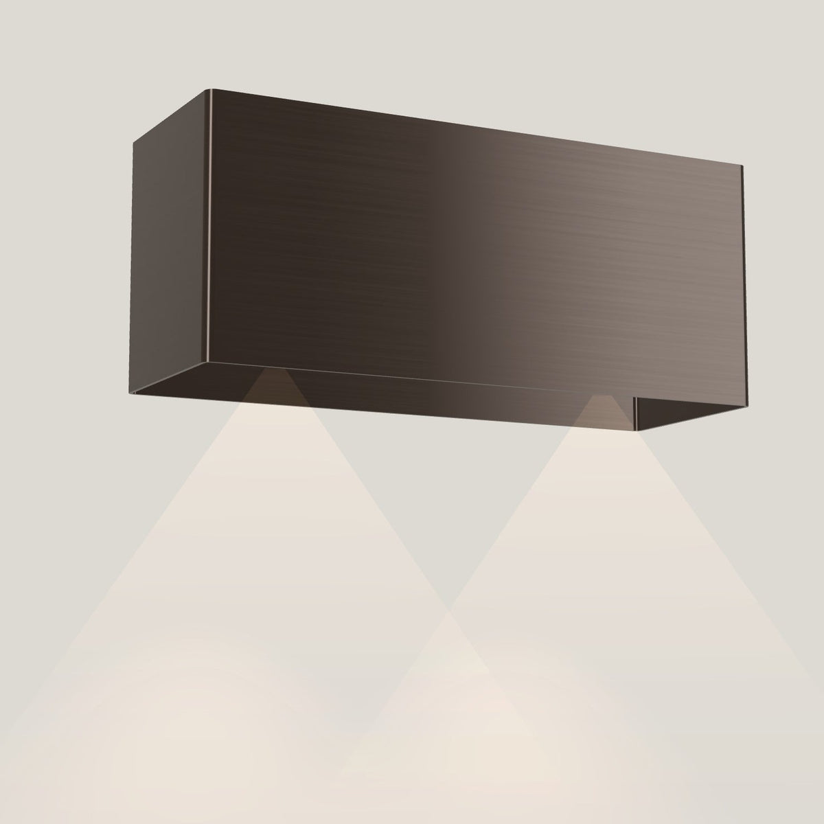 Wave 1120.603 LINE wandafzuigkap 90 cm in Anodic Brown, met verlichting aan