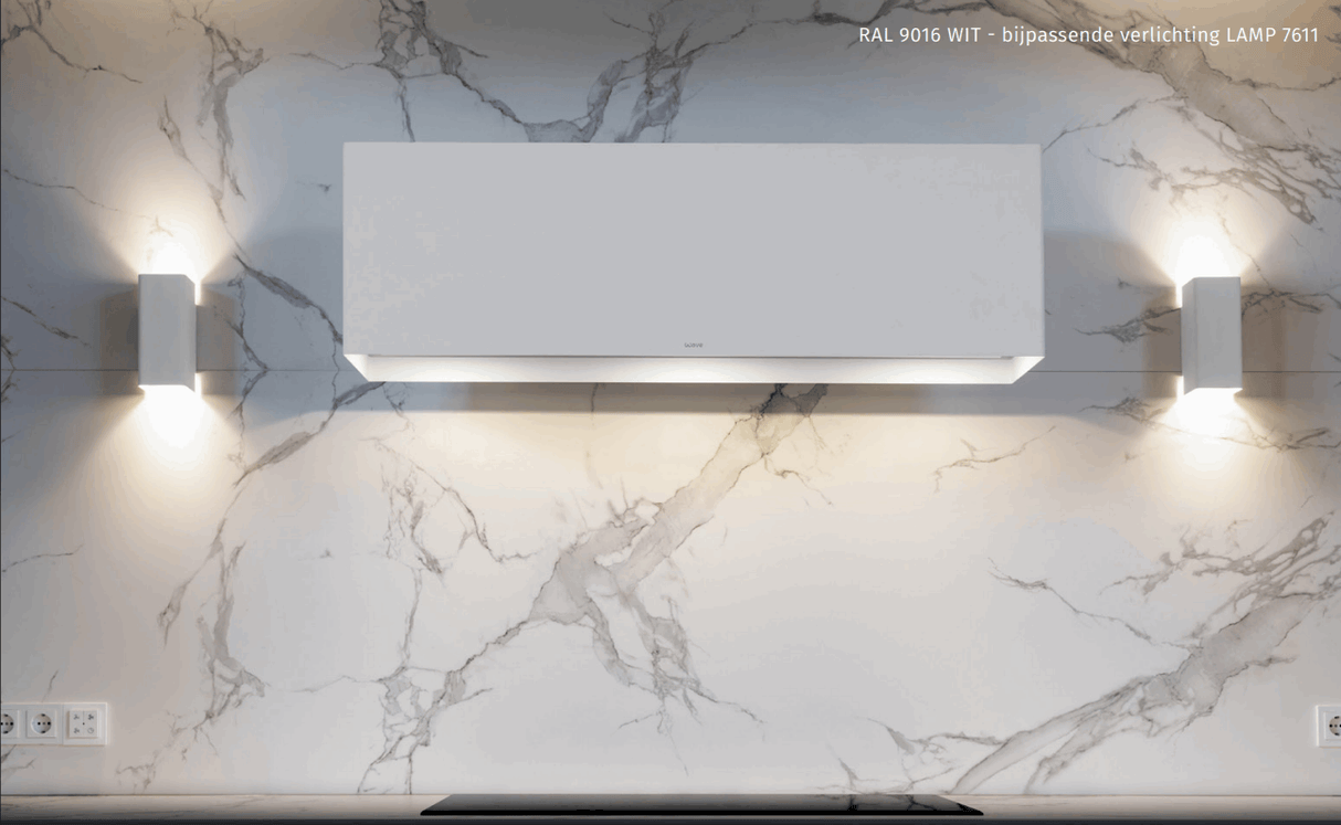 Wave 1120.406 LINE - 120 cm wandafzuigkap - geschikt voor lederen bekleding - 1 kleur naar keuze - interne motor recirculatie - LED - afzuigkapSpecialist.nl