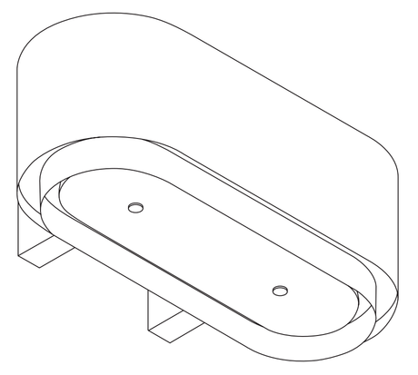 Wave 1129.403 OVAL X 100 cm wandafzuigkap - geschikt voor lederen bekleding - 1 kleur naar keuze - interne motor recirculatie - LED - afzuigkapSpecialist.nl