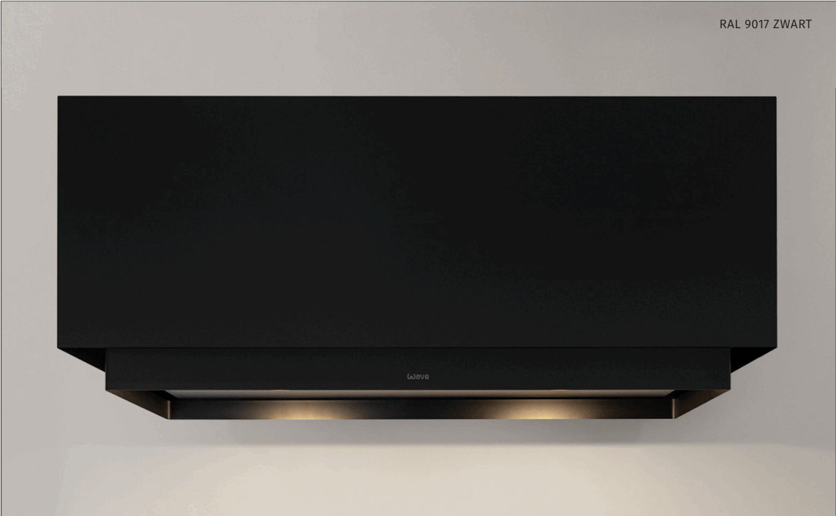 Wave 1130.403 LINE X - wandschouw 100 cm geschikt voor lederen bekleding - 1 kleur naar keuze - interne motor - LED verlichting - afzuigkapSpecialist.nl