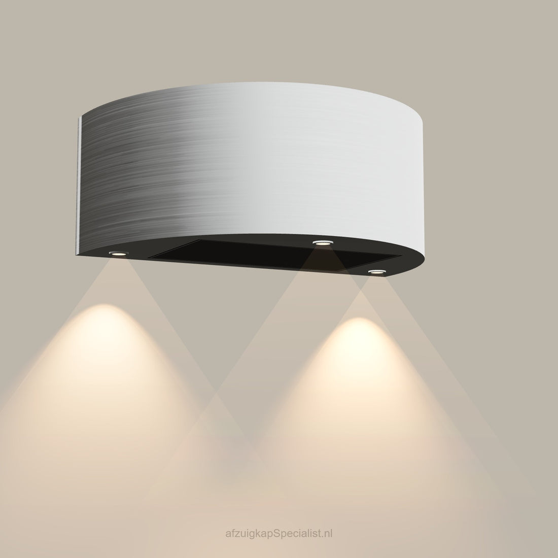 Wave 1620.100 CYLINDER wall extractor hood 90 cm - Stainless steel - internal recirculation motor - LED