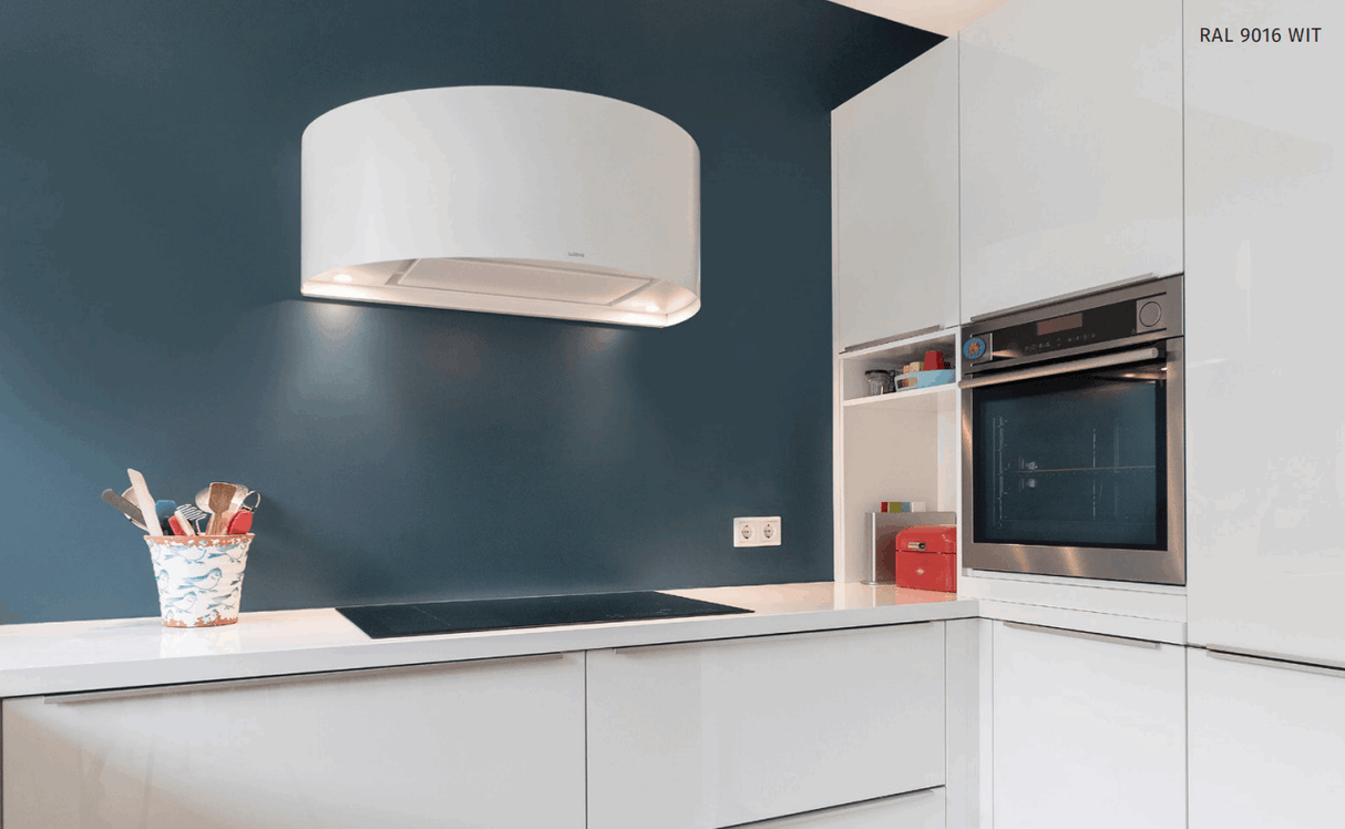 Wave 1620.402 CYLINDER wandafzuigkap 90 cm - 2 kleuren naar keuze - interne motor recirculatie - LED - afzuigkapSpecialist.nl