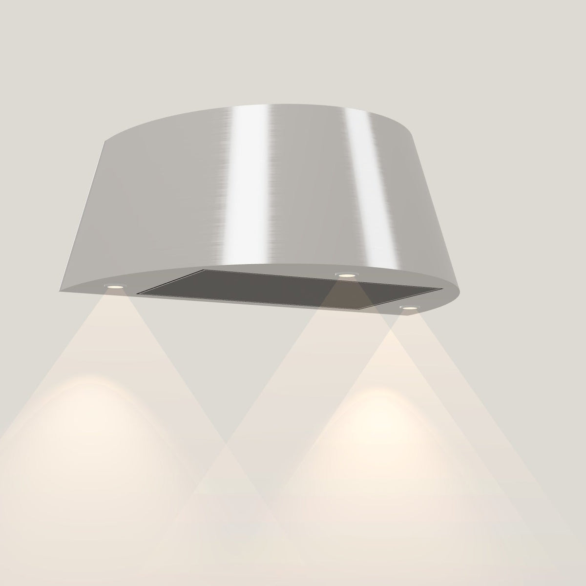 Wave 1627.607 TAPS wandafzuigkap 90 cm in Ivory Greige, met verlichting aan