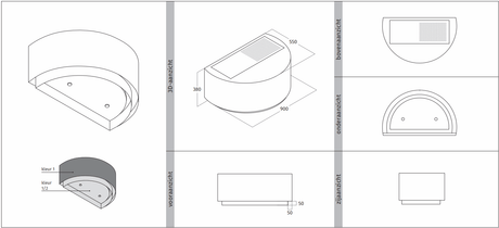 Wave 1630.403 CYLINDER X wandafzuigkap 90 cm - geschikt voor lederen bekleding - 1 kleur naar keuze - interne motor recirculatie - LED - afzuigkapSpecialist.nl