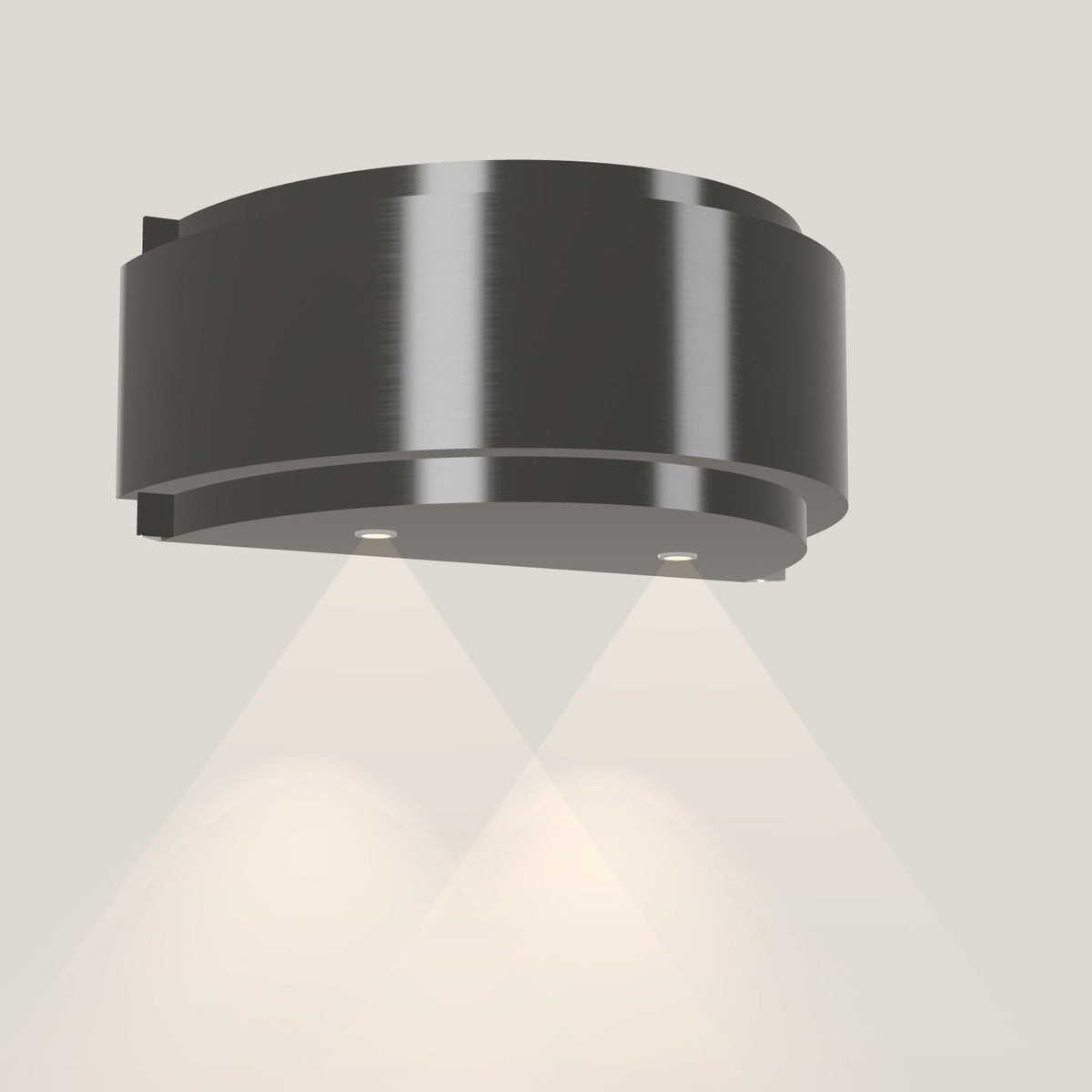 Wave 1640.604 GLOBAL wandafzuigkap 90 cm in Smoked Silver, met verlichting aan