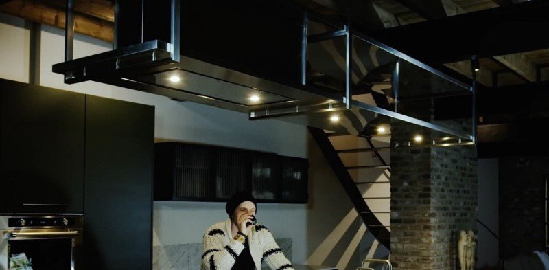 Wave 2055.01 FRAME links - 270 cm eilandafzuigkap RVS - interne motor - LED verlichting - afzuigkapSpecialist.nl