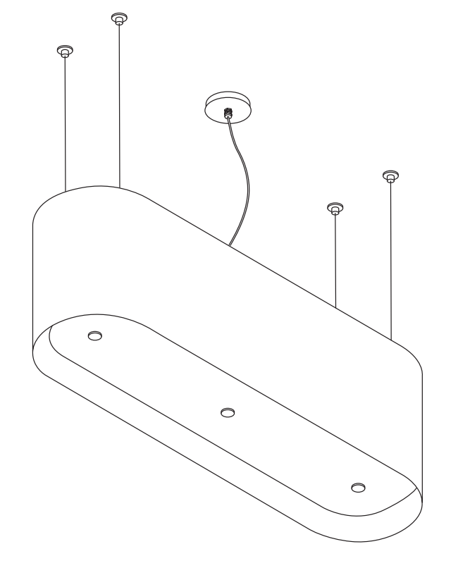 Wave 2119 OVAL eiland afzuigkap 120 cm - technische tekening