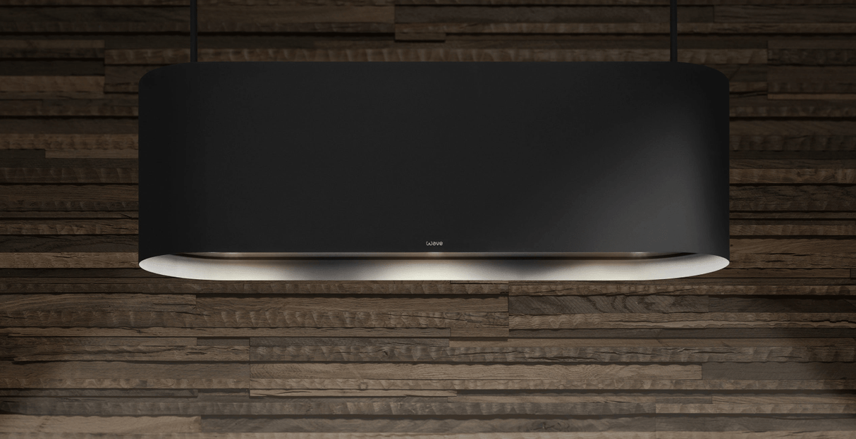 Wave 2119.406 OVAL - 120 cm eilandafzuigkap - geschikt voor lederen bekleding - 1 kleur naar keuze - interne motor - LED verlichting - afzuigkapSpecialist.nl
