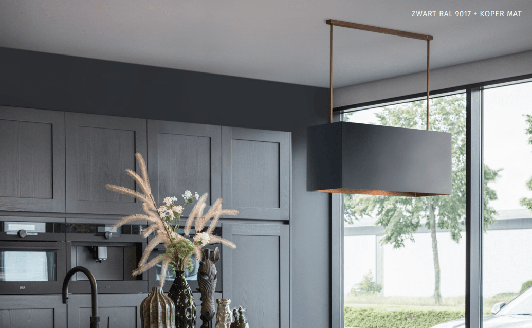 Wave 2120.406 LINE - eilandafzuigkap 120 cm - recirculatie - geschikt voor lederen bekleding - 1 kleur naar keuze - LED verlichting - afzuigkapSpecialist.nl