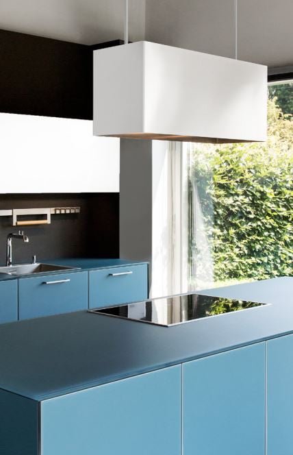 Wave 2120.406 LINE - eilandafzuigkap 120 cm - recirculatie - geschikt voor lederen bekleding - 1 kleur naar keuze - LED verlichting - afzuigkapSpecialist.nl