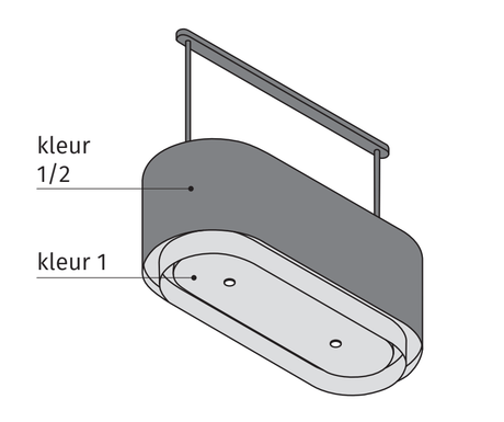 Wave 2129.403 OVAL X - 100 cm eilandafzuigkap geschikt voor lederen bekleding - 1 kleur naar keuze - interne motor - LED verlichting - afzuigkapSpecialist.nl
