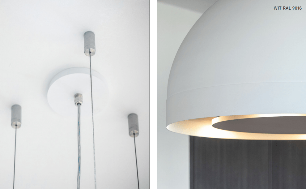 Wave 2176.404 SPHERE lamp 82 cm - 2 kleuren naar keuze - motorloos - LED - afzuigkapSpecialist.nl