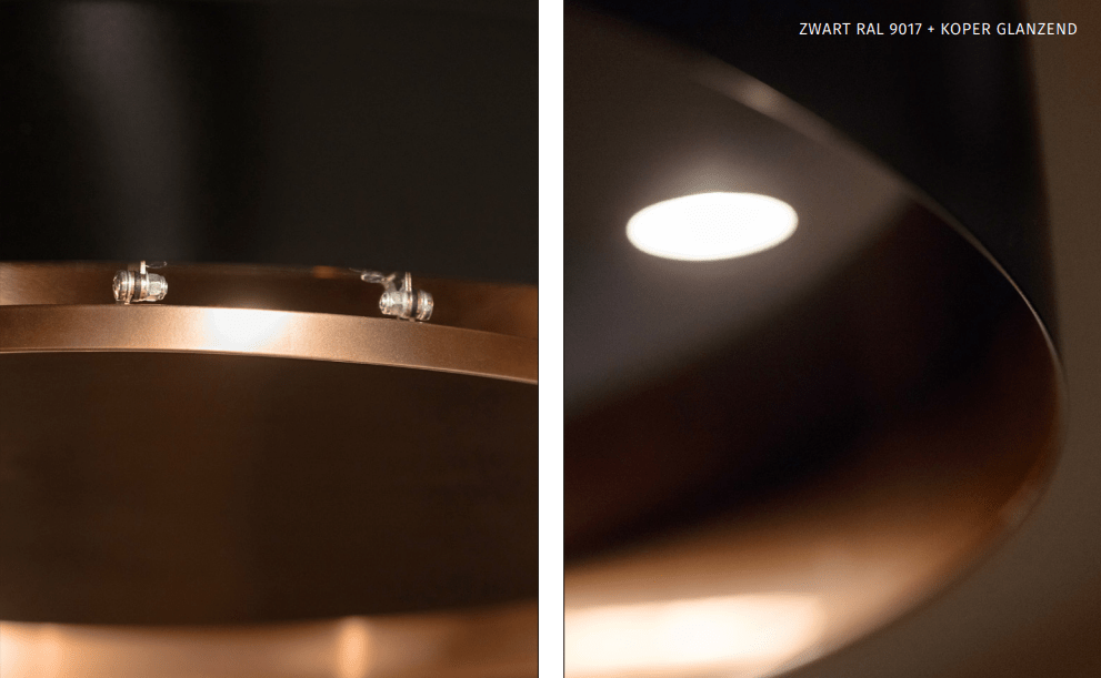 Wave 2176.404 SPHERE lamp 82 cm - 2 kleuren naar keuze - motorloos - LED - afzuigkapSpecialist.nl