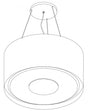 Wave 2620.411 CIRCO lamp 80cm - geschikt voor lederen bekleding - 1 kleur naar keuze - LEDDISC - afzuigkapSpecialist.nl
