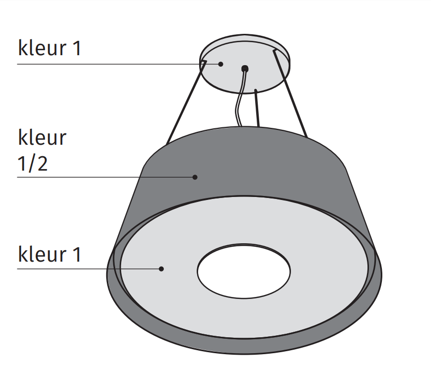 Wave 2627.406 TAPS lamp 90 cm - 2 kleuren naar keuze - LED - afzuigkapSpecialist.nl