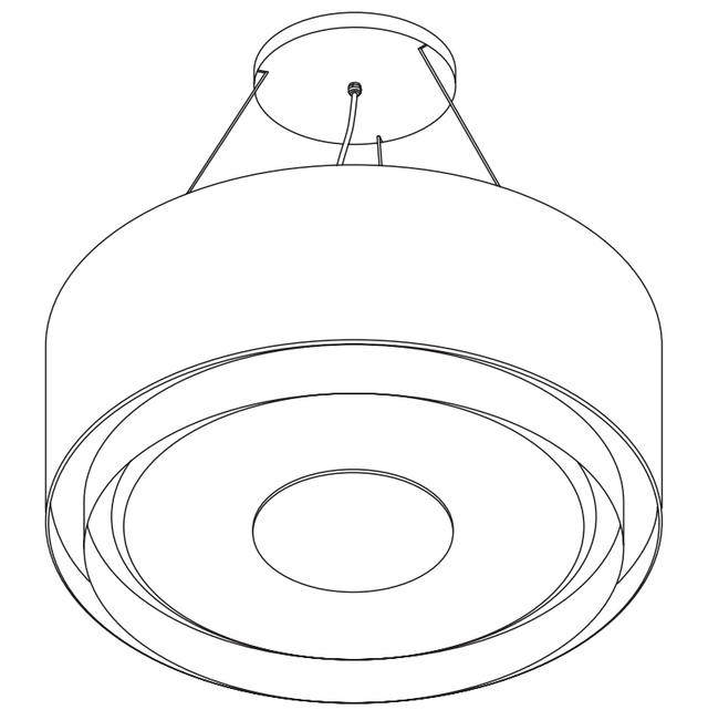 Wave 2630.407 CIRCO X lamp 90cm - geschikt voor lederen bekleding - 1 kleur naar keuze - LEDDISC - afzuigkapSpecialist.nl