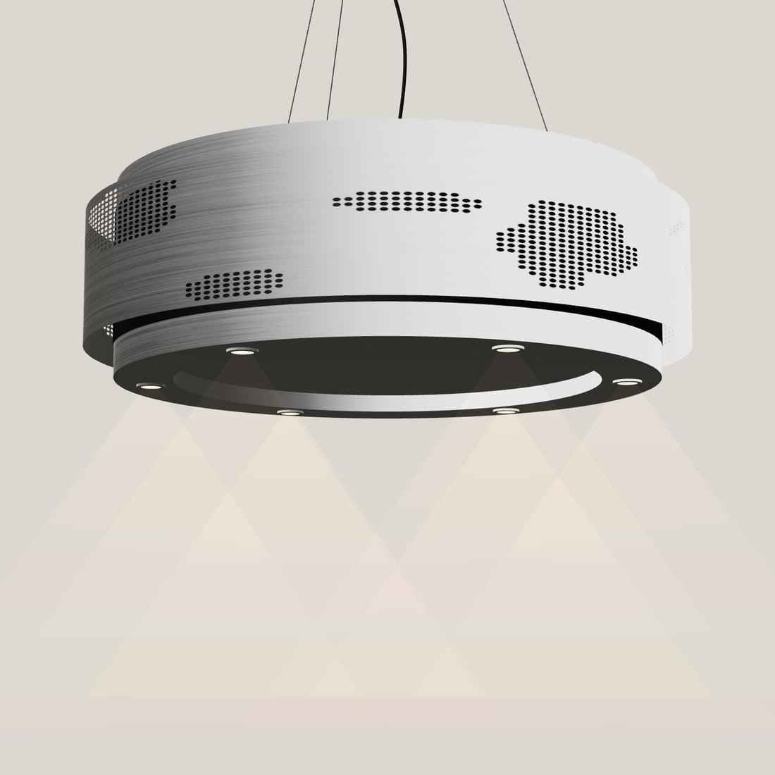 Wave 2680.101 CLOUD – eiland afzuigkap 100 cm RVS