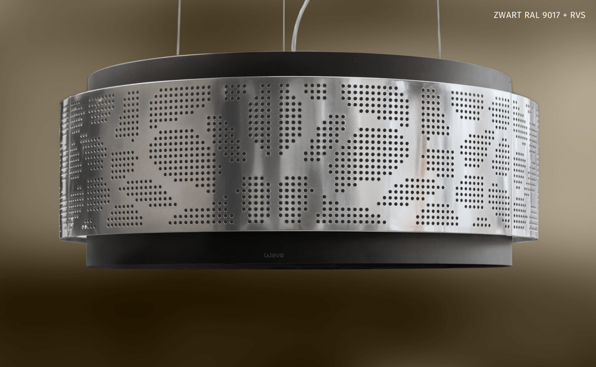 Wave 2680 CLOUD afzuiglamp met geperforeerde mantel