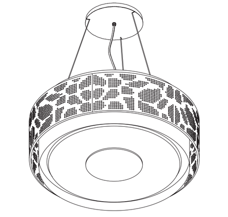 Wave 2680.404 CLOUD lamp 90 cm - 2 kleuren naar keuze - LED - afzuigkapSpecialist.nl