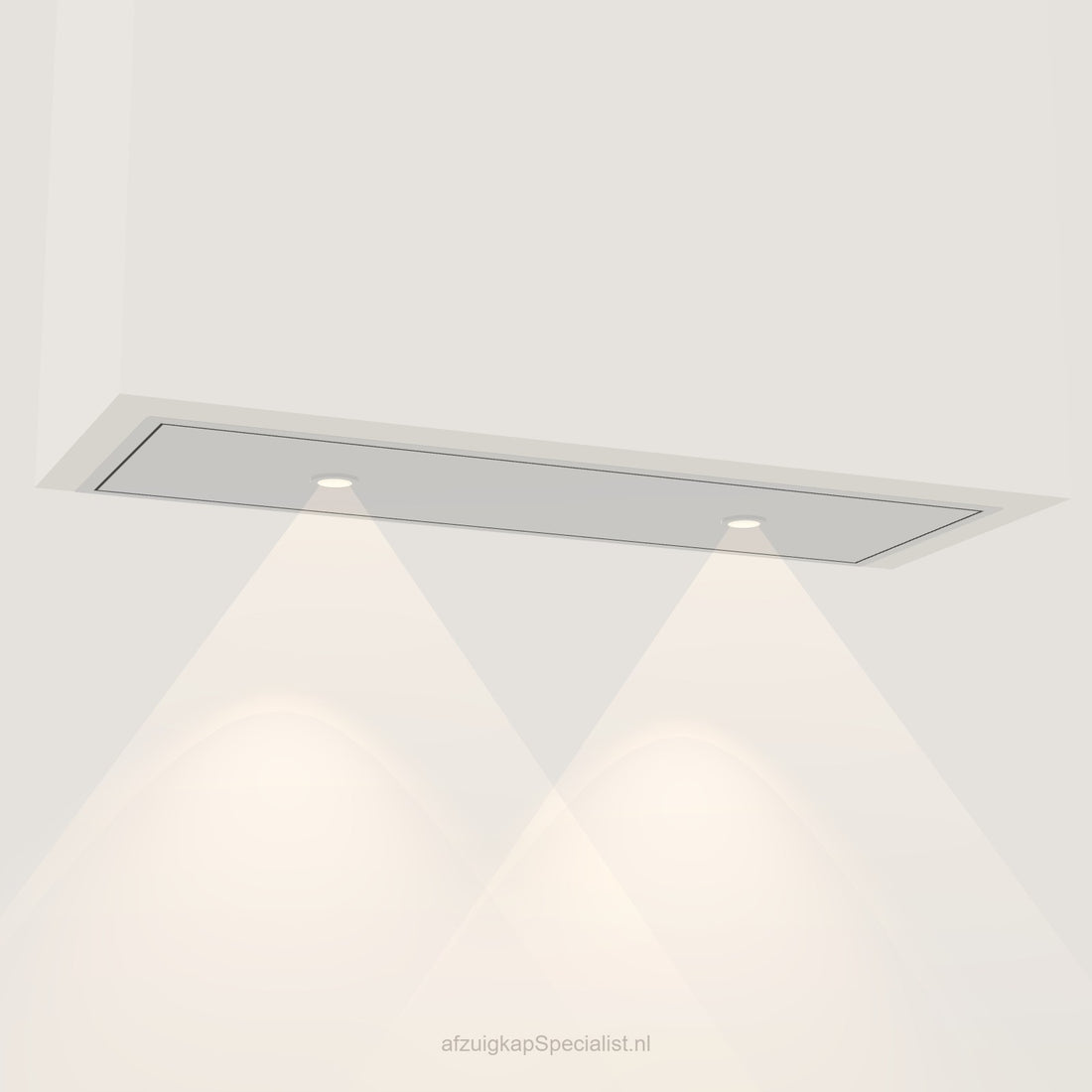 Wave 3663.100 STANDARD – inbouwunit 90 x 30 cm RVS, motorloos