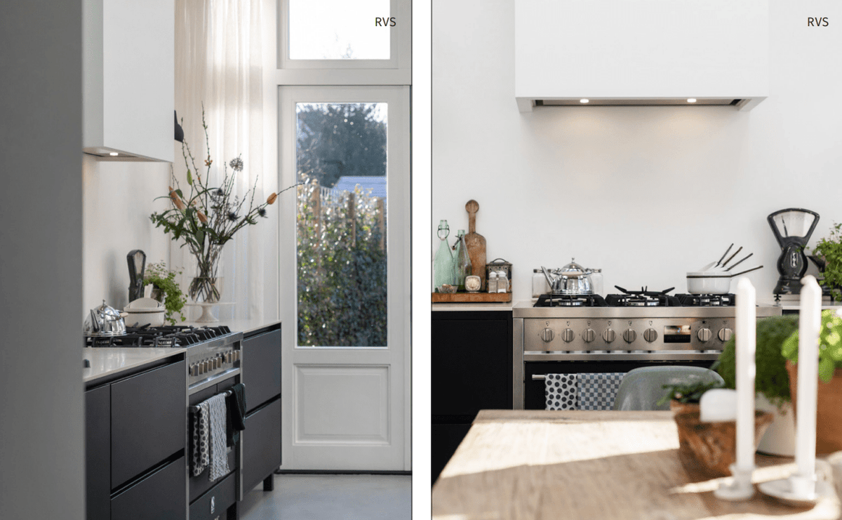 Wave 3663 STANDARD inbouwunit 90 x 30 cm in een keuken