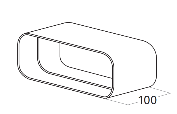 Wave 6000317 verbindingsmof 230 x 80 binnen - afzuigkapSpecialist.nl