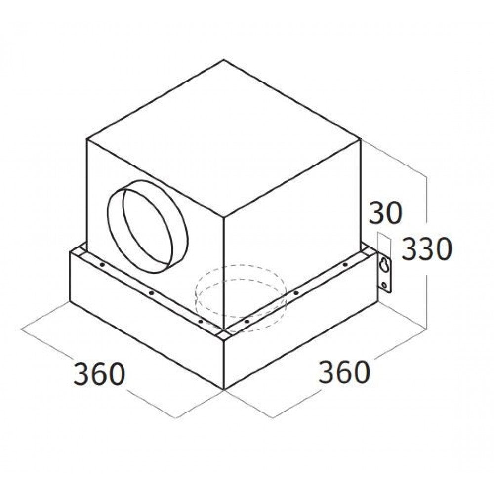 Wave 6662.05 INTERNAL interne afneembare motor i.c.m. motorloze plafondunit (incl. kabel) - afzuigkapSpecialist.nl