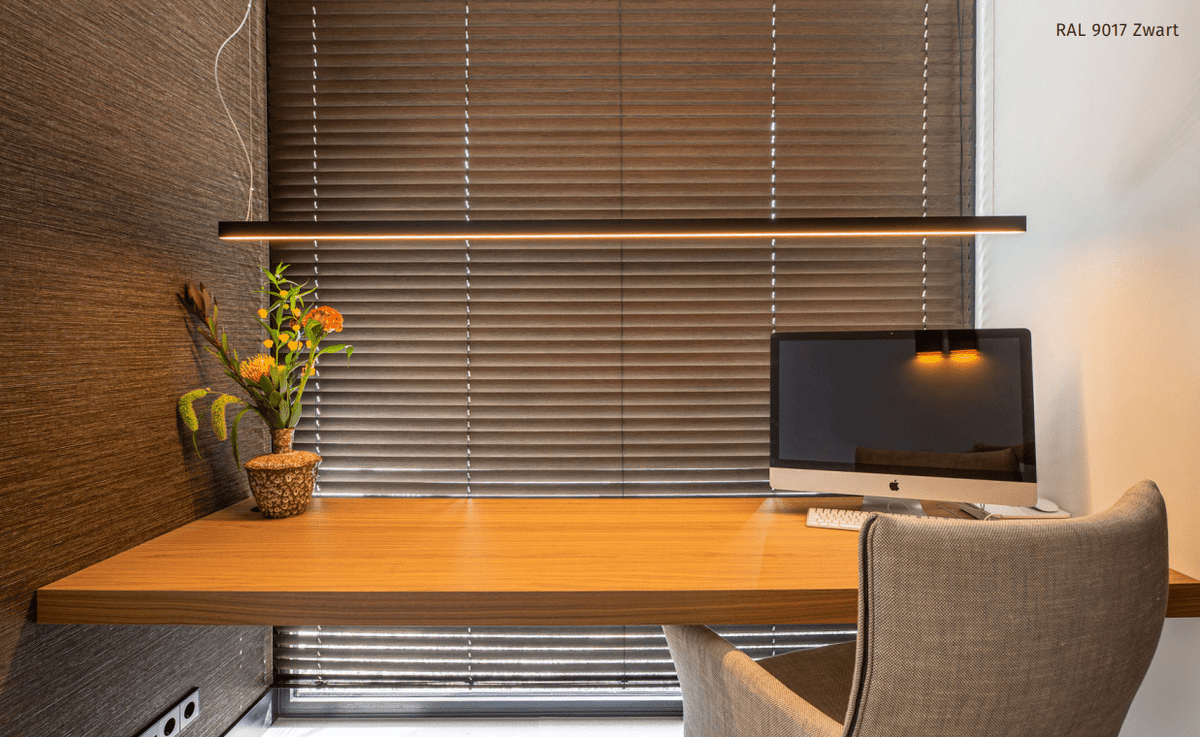 Wave 7229 BAR LED hanglamp in zwart (RAL 9005 mat), foto 3