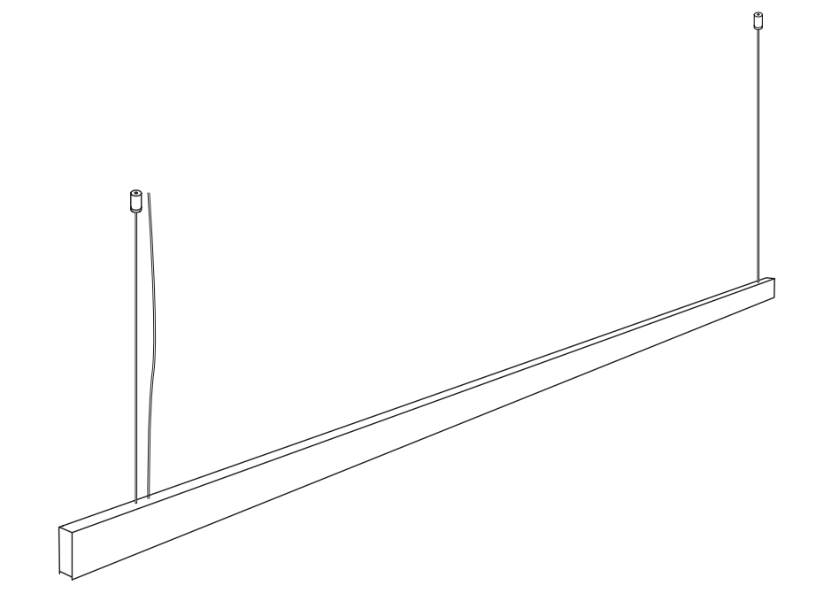 Wave 7229.200 BAR - 1200 mm hanglamp - zwart RAL 9017 mat - LED warmwit 2700K - dimbaar - afzuigkapSpecialist.nl