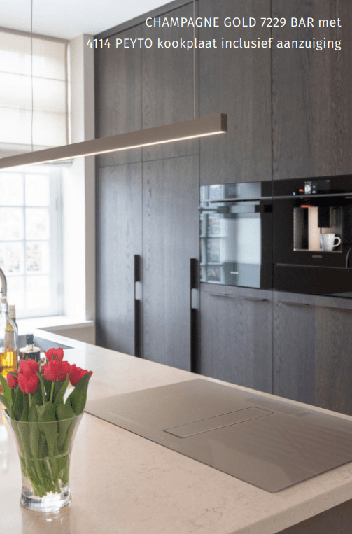 Wave 7229.200 BAR - 1200 mm hanglamp - zwart RAL 9017 mat - LED warmwit 2700K - dimbaar - afzuigkapSpecialist.nl