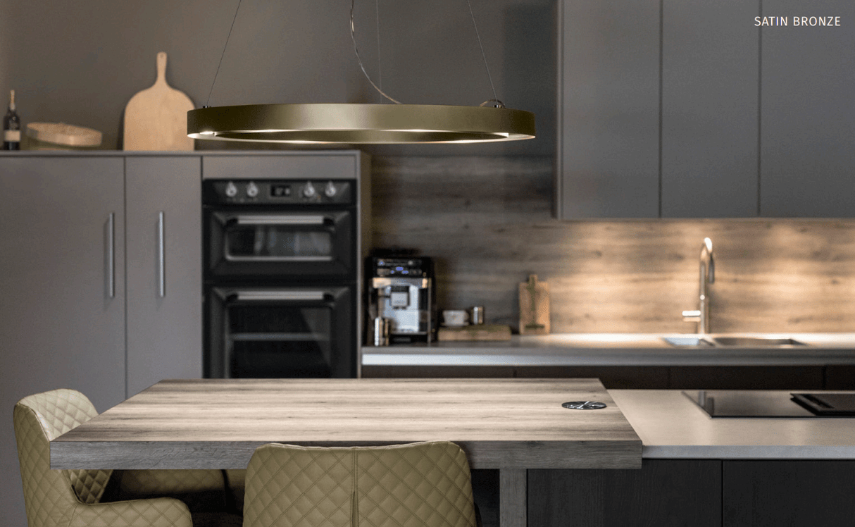 Wave 7310.202 CLASS - hanglamp - ∅ 105cm - RVS - dimbaar - LED - afzuigkapSpecialist.nl