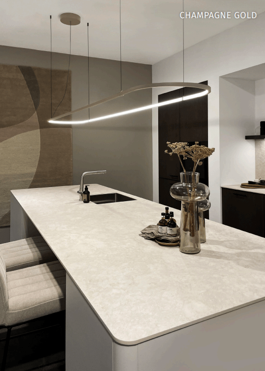 Wave 7391.200 OVAL - 1800 mm hanglamp - zwart RAL 9005 mat - LED warmwit 2700K - dimbaar - afzuigkapSpecialist.nl