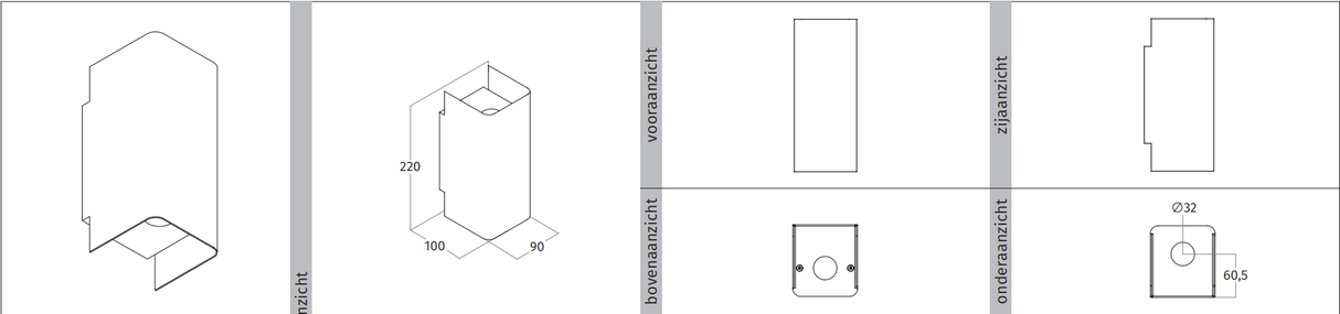Wave 7611.200 MOODS - wandlamp - RVS - dimbaar - LED - afzuigkapSpecialist.nl