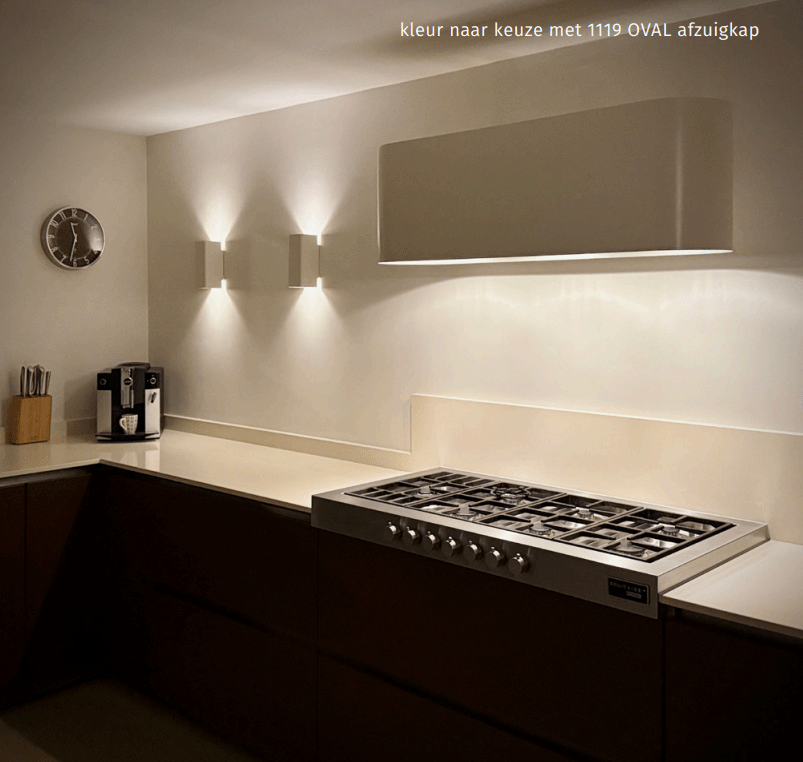 Wave 7611.250 MOODS - wandlamp - geschikt voor lederen bekleding - RVS - dimbaar - LED - afzuigkapSpecialist.nl